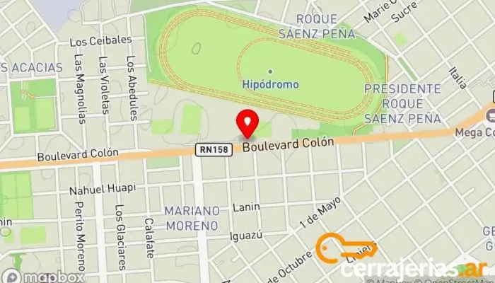 mapa de La Cerrajeria Cerrajero en Villa María