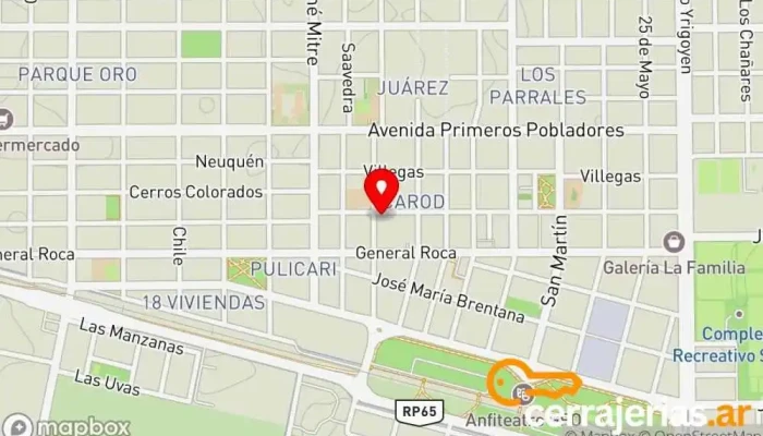 mapa de la Cocina De Oro Restaurante en Gral. Fernandez Oro