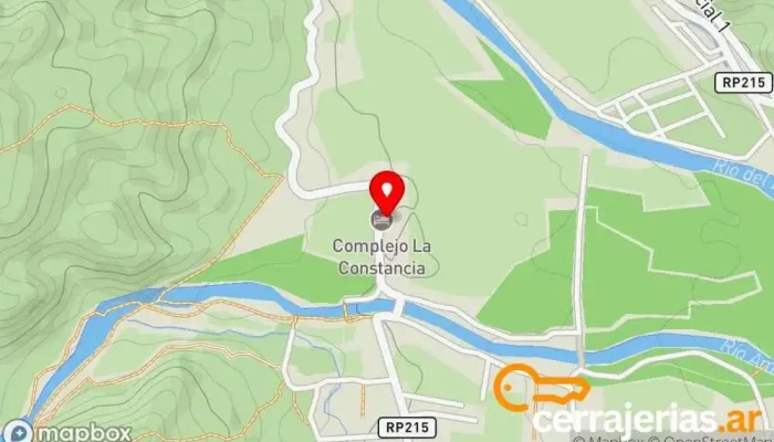 mapa de La Constancia Alojamiento con servicio en La Puerta