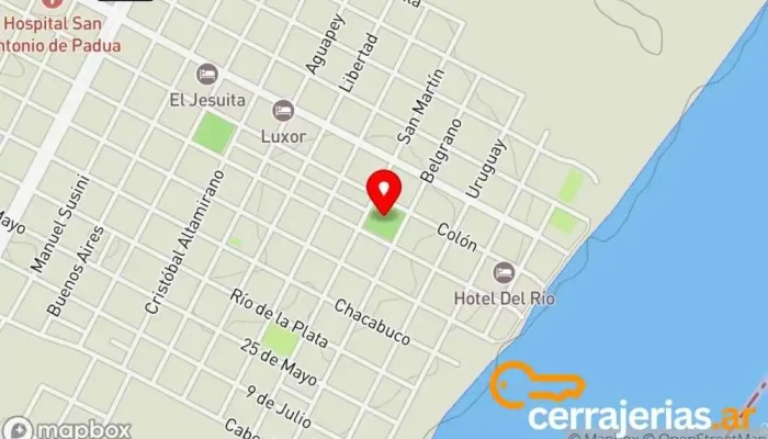 mapa de La Cruz  en La Cruz