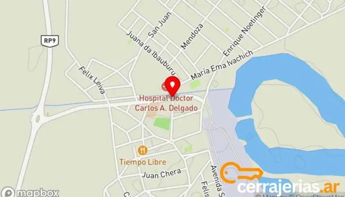 mapa de La Escondida  en La Escondida
