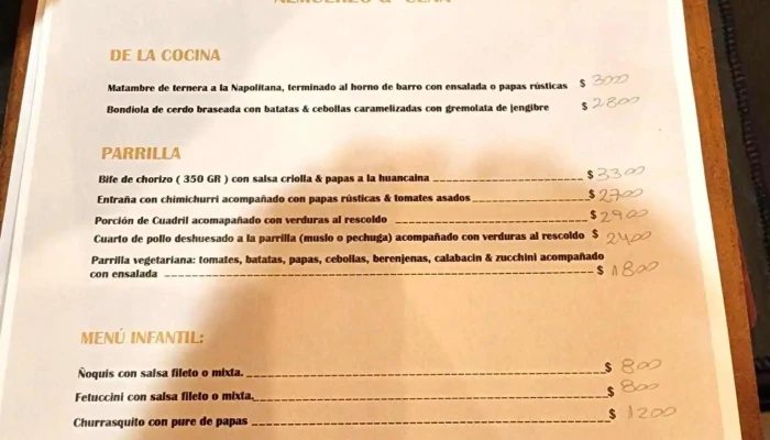 La Guadalupe -    Restaurante Carta - La Granja