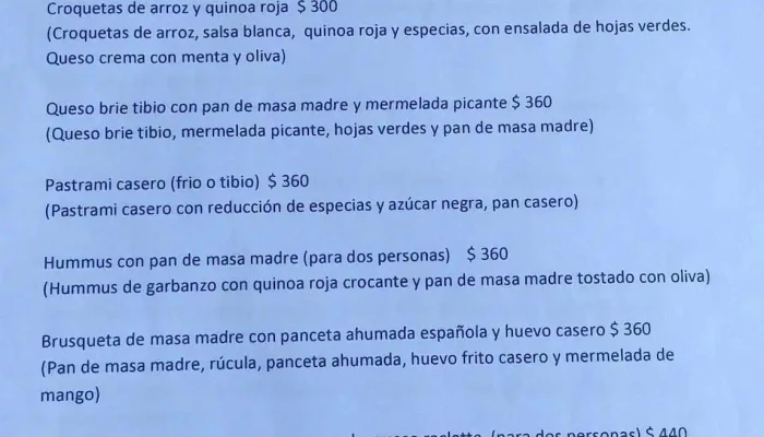 La Picadita -  Carta - Tilcara