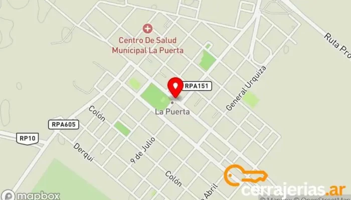 mapa de La Puerta  en La Puerta