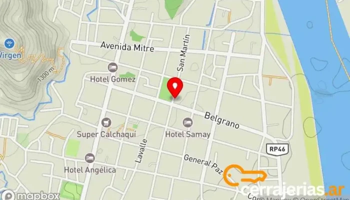 mapa de La puerta san jose  en Belén