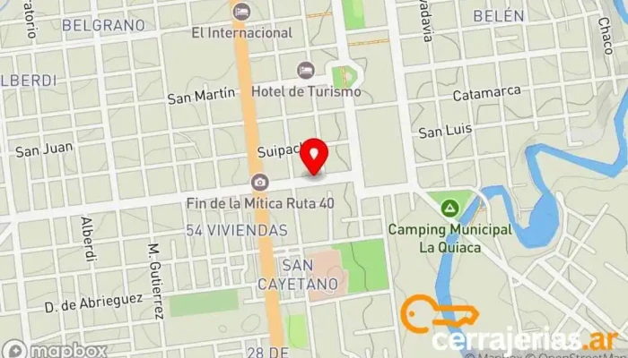 mapa de La Quiaca  en La Quiaca