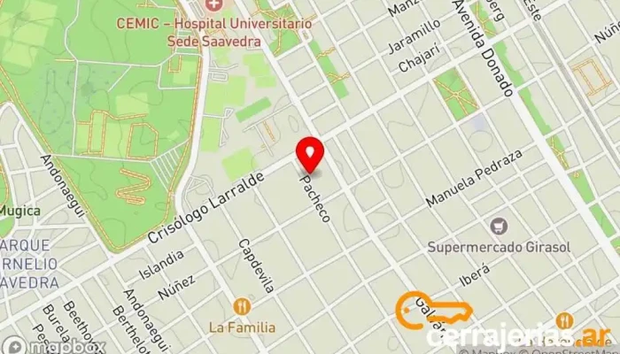 mapa de La Respuesta Cerrajero en FJU