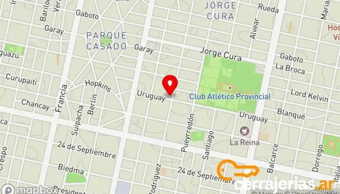 mapa de Lgl Cerrajeria Cerrajero en Rosario
