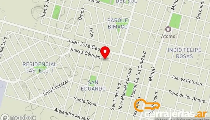 mapa de Libreria del Sur - Rapipago Librería en Río Cuarto