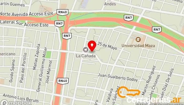 mapa de Línea Nueva viviendas Empresa constructora en Dorrego