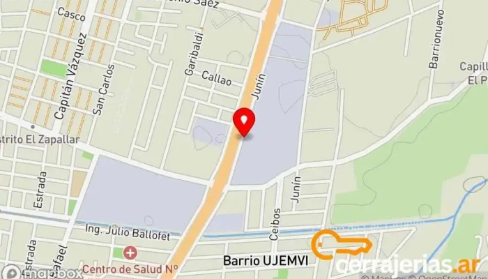 mapa de Lineal SA Carpintería de Aluminio Fábrica en Las Heras
