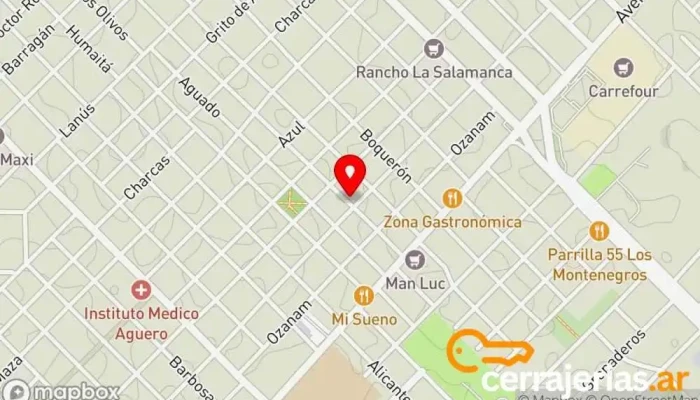 mapa de Llaves codificadas Cerrakeys cerrajeria Cerrajero, Servicio de duplicación de llaves en Morón