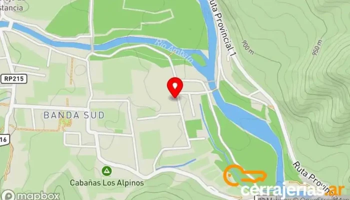 mapa de Los Abrojos Bar en La Puerta