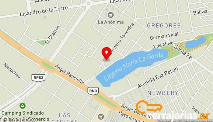 mapa de Maderas del Estepario Establecimiento de venta de madera en Z9400 Río Gallegos