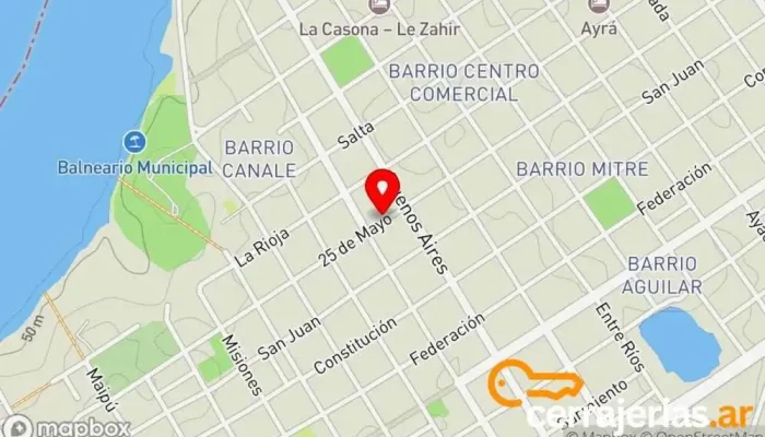 mapa de MADERERA VALENZUELA Comercio, Tienda de muebles en Bella Vista
