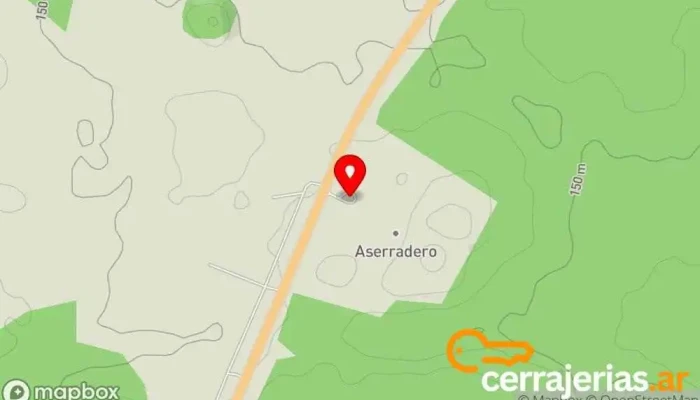 mapa de Madevir S.A. Aserradero en Gdor. Virasoro