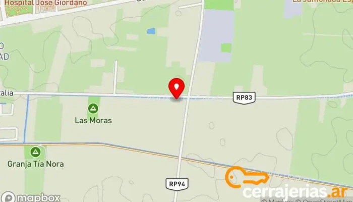 mapa de Maria Laura Puerta Ingeniero agrónomo en Villa Gral. San Martin