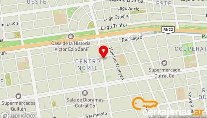 mapa de Mauro Muebles Tienda de muebles en Cutral Co
