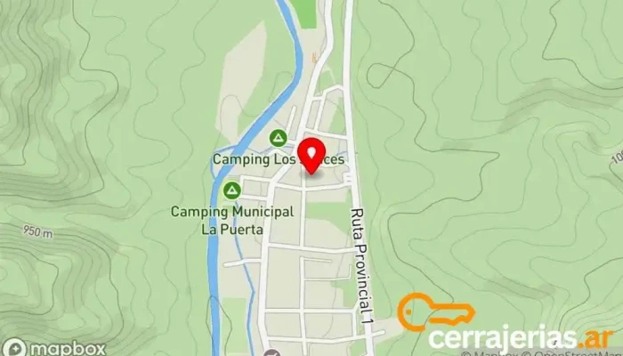 mapa de MAYU KAWSAY Casa rural en La Puerta