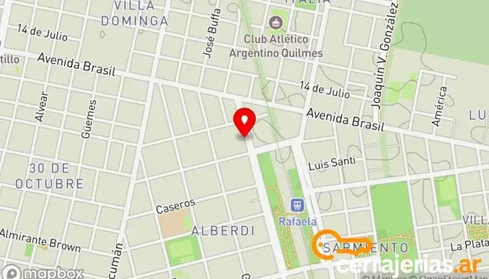mapa de Mercofrio Sa Proveedor de compresores neumáticos en Rafaela