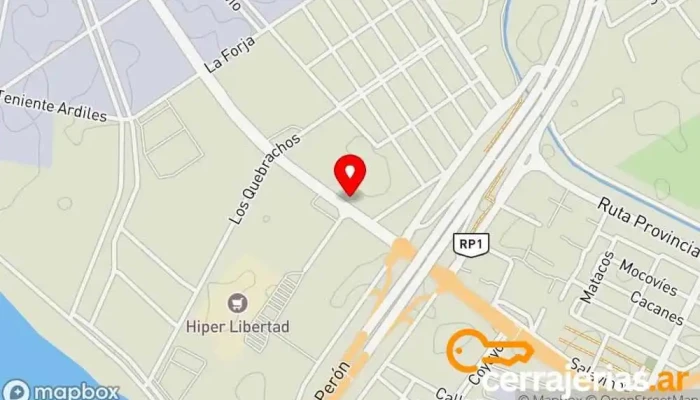 mapa de Mercomat Tienda de materiales para la construcción, Tienda de electrodomésticos, Proveedor de puertas, Centro comercial, Tienda de herramientas en La Banda