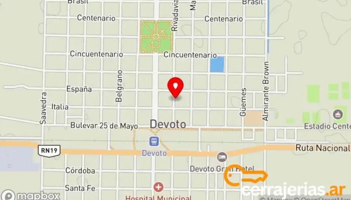 mapa de Metal Campra Soldador en Devoto