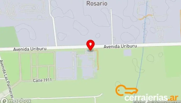 mapa de METALBO Fábrica de puertas en Rosario