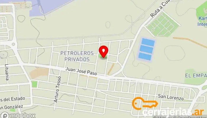 mapa de Metalurgica MGK Tienda de artículos para el hogar en U9000 Comodoro Rivadavia