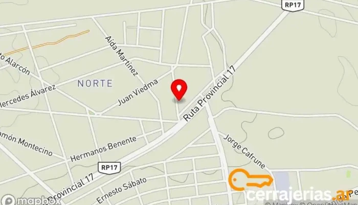 mapa de Metalúrgica Troncoso Roberto Fábrica en Plaza Huincul