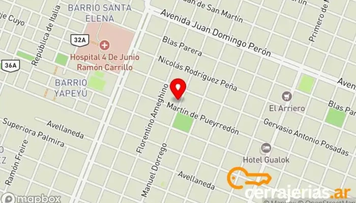 mapa de Ministerio CIelos Abiertos Iglesia en Sáenz Peña