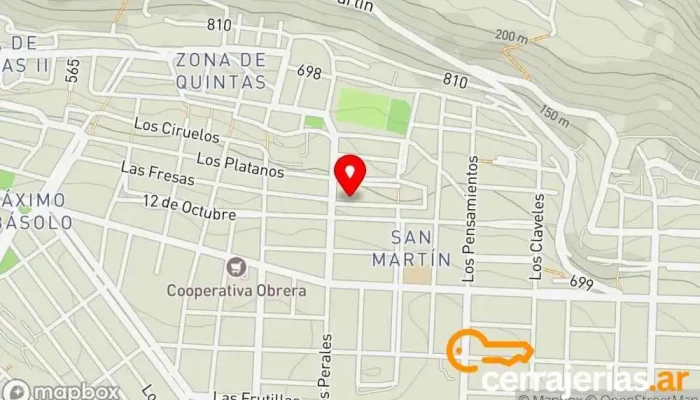 mapa de Ministerio Cristiano Evangelico Puerta Del Cielo Institución religiosa en U9002ARY Comodoro Rivadavia