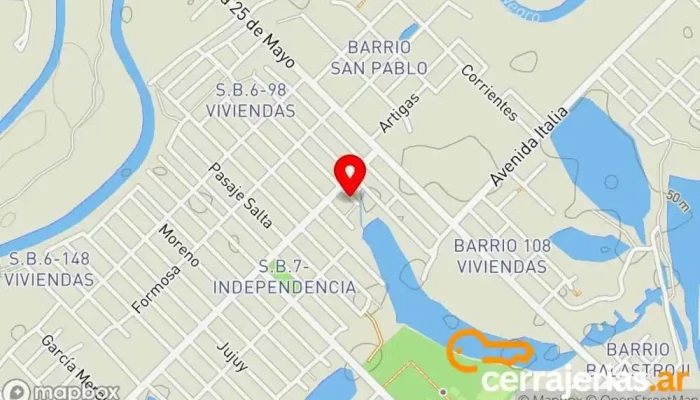 mapa de Ministerio Puerta la Hermosa Iglesia evangélica en Fontana