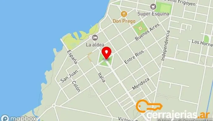 mapa de Miramar de Ansenuza  en Miramar de Ansenuza