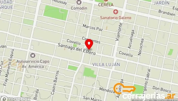 mapa de MOSCU SRL Empresa constructora en San Miguel de Tucumán