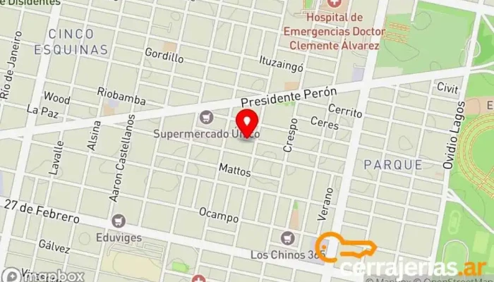 mapa de Mosquiteros - cortinas de enrrollar- cerramientos de aluminio -vidriería Proveedor de aluminio, Tienda de cristales y espejos, Tienda de mosquiteras, Proveedor de ventanas en Rosario