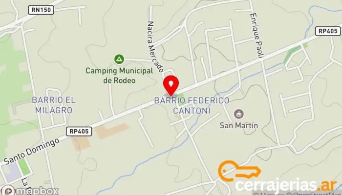 mapa de Municipalidad de Iglesia Diputación, Centro de información turística en Rodeo