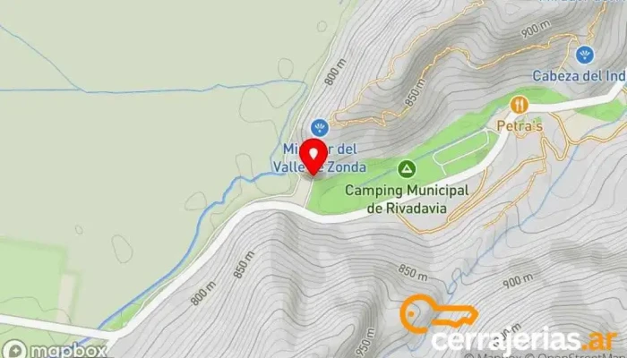 mapa de Museo Geográfico Einstein Museo, Atracción turística en Zonda