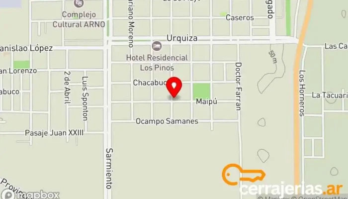 mapa de NEA Muebles Tienda de artículos para el hogar en Villa Ocampo