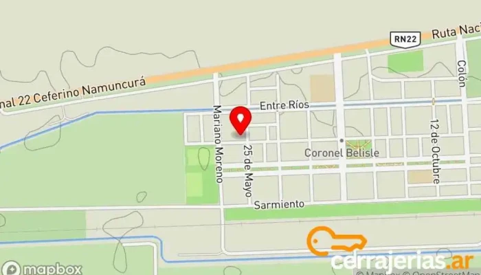 mapa de N.E.N.servicios especiales de Jaime Loyola Soldador en Coronel Belisle