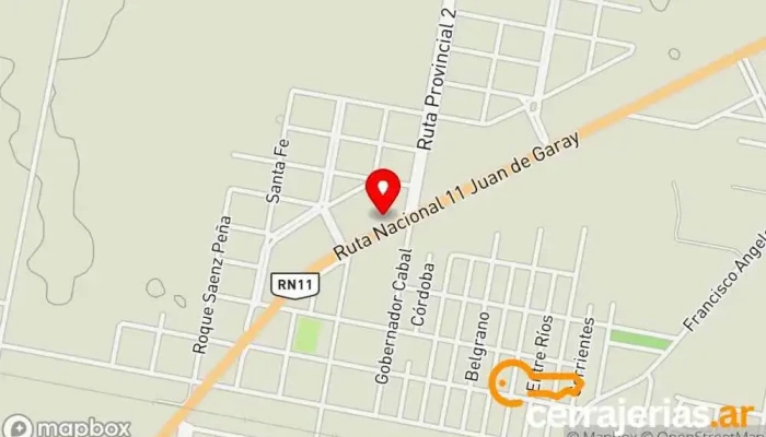 mapa de NEO Aberturas Tienda de materiales para la construcción en San Justo