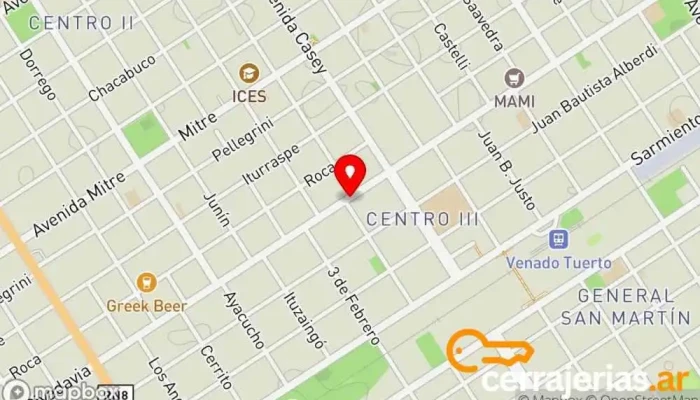 mapa de NESCAM HOME - La Casa Aberturas Tienda de artículos para el hogar en Venado Tuerto