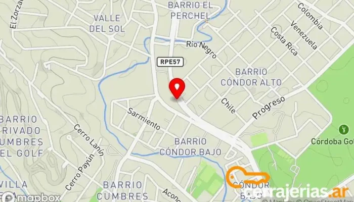 mapa de Noval Aberturas Fábrica en Villa Allende