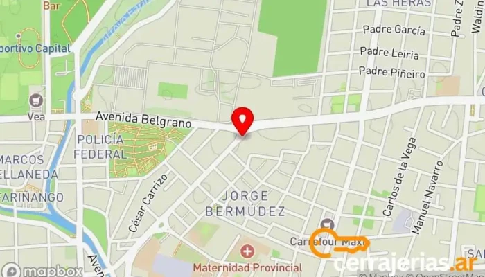 mapa de NSA Puertas y Ventanas - Sucursal Catamarca Comercio en San Fernando del Valle de Catamarca