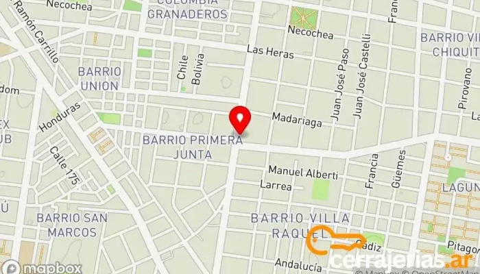 mapa de 'Orduñez' Cerrajería Cerrajero en FNH