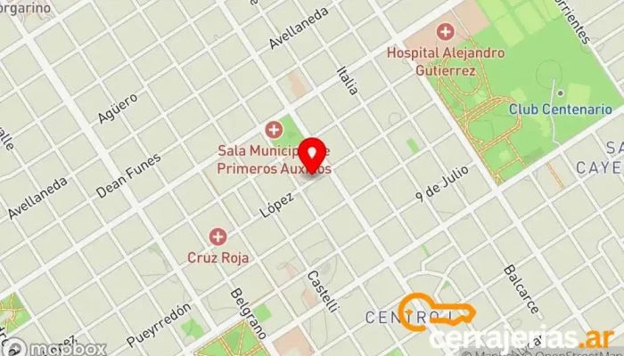 mapa de PaccaCarp Tienda de ventanas de plástico, Ventana de aluminio, Fábrica de puertas en Venado Tuerto