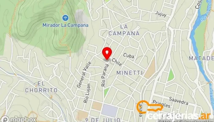 mapa de PALBAR Amoblamientos Carpintero, Taller de instalación de puertas y ventanas en La Calera