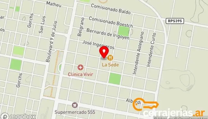 mapa de Panaderia LA NONNA Panadería en Porteña