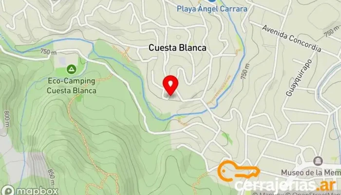 mapa de Parador Piedra del indio,Cuesta Blanca Bar en Cuesta Blanca