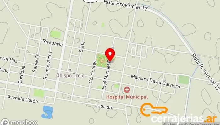 mapa de Parroquia SAN ANTONIO DE PADUA Parroquia en Obispo Trejo