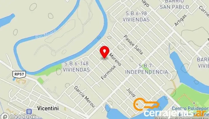 mapa de P&D Pollo Refrigeración  en Fontana